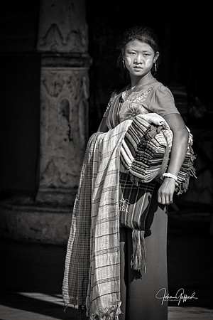Pa'o Girl Selling her Wares
